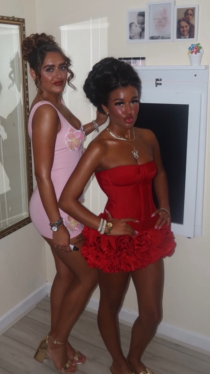 Two friends showing off their tans — Bronzed Bratz Babez results